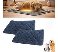 Almohadilla reflectante térmica para perros y gatos, 5 capas de autocalentamiento, reflectante de calor, suave, acogedora, lavable, antideslizante, no eléctrica, almohadilla para mascotas para