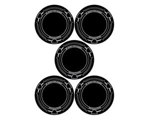 Almohadilla Refrigerante para Teléfonos Metálica,Imanes para Tableta Radiador De Lámina Metálica | Parche Adhesivo Refrigerante, 5 Unidades para Tableta