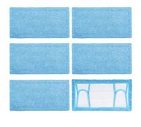 Almohadilla reutilizable para fregona Swiffer, repuesto de microfibra de 12.5 pulgadas, lavable para limpieza de zócalos de suelos duros, almohadilla de limpieza húmeda/seca, paquete de 6