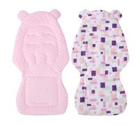 Almohadilla Reversible Para Cochecitos, Colchoneta Silla Paseo Universals, Cojín Doble Cara Para Silla De Auto Y Carrito Para Verano,Transpirable Y Cómoda Algodón Funda Carrito Bebe 15,75x31,5pulgadas