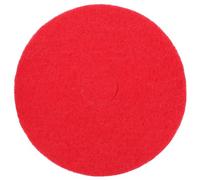 Almohadilla Roja para Pulidora de Suelos, Disco Redondo 43,2x43,2x2cm | Doble Cara Reversible, Tejido Sintético No Tejido, para Máquinas 175 a 600 Revoluciones por Minuto, Incluye Pad Driver