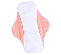 Almohadilla sanitaria lavable de algodón de alta absorción con botón a presión para mujer, forro interior, reutilizable, a prueba de fugas, almohadilla menstrual