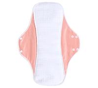 Almohadilla sanitaria lavable de algodón de alta absorción con botón para mujer, forro interior, reutilizable, a prueba de fugas, almohadilla menstrual