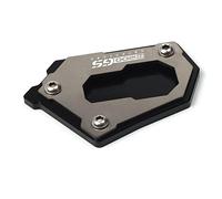 Almohadilla Soporte Lateral Para Pie Motocicleta, Placa Ampliadora Soporte Lateral CNC, Almohadilla Ampliadora, Para R1200GS Adventure LC K50 K51 2012-2016(Negro)