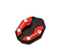 Almohadilla Soporte Lateral Para Pie Motocicleta, Placa Ampliadora Soporte Lateral CNC, Almohadilla Ampliadora, Para Yamaha XMAX300 XMAX125 X-MAX(Rojo)