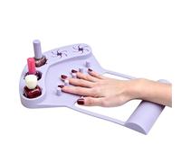 Almohadilla soporte silicona pulidora Almohadilla antideslizante de | Soporte organizador para pulido de uñas para mujeres principiantes pintura uñas salón navideñas