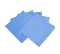 Almohadilla térmica conductora de silicona 1.5W/mK, 0.5mm 100x100mm, azul, no conductora, paquete de 5 para CPU/GPU