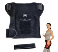 Almohadilla térmica de cadera con luz roja, soporte de cadera calentado para mujeres y hombres con 3 configuraciones de calor, almohadilla térmica USB portátil para comodidad y apoyo para aliviar el