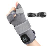 Almohadilla térmica de muñeca, manga calentadora enchufable, almohadilla térmica inalámbrica para brazos, 3 niveles de calor, diseño de soporte para el pulgar, para hombres, mujeres, adultos, personas