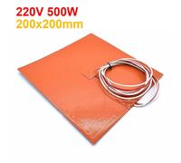 Almohadilla térmica de silicona de 220 V, 200/235/300/310 mm, 750 W/500 W, resistente al agua, para