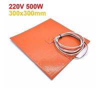 Almohadilla térmica de silicona de 220 V, 200/235/300/310 mm, 750 W/500 W, resistente al agua, para