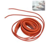 Almohadilla Térmica de Silicona de 35 W Ca 220 V, Tapete Calefactor Flexible de 15x500 Mm Rango de Temperatura de -30 a 200 °C Estera de Calentador de Silicona de Calentamiento Uniforme