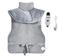 Almohadilla térmica eléctrica para cuello y hombro con 9 opciones de calor para mujeres, hombres y papá