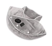 Almohadilla Térmica Gris para Cuello y Hombros, Ajuste de Temperatura de 3 Niveles, Modo de Masaje, Tela de Sable, Envoltura de Cuello con Calefacción Eléctrica, Relajación del Cuello, Hombros y