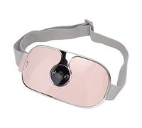 Almohadilla Térmica Inalámbrica, Pantalla LED de Carga USB Almohadilla Térmica Menstrual de 3 Frecuencias 3 Modos de Temperatura Masaje de Vibración para la Cintura(Rosado)