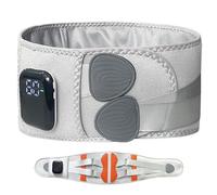 Almohadilla térmica inalámbrica, soporte de espalda de 3 velocidades y 5 calor con calor y masaje, cinturón de soporte de espalda inalámbrico para mujeres, hombres, personas mayores, cinturón para el