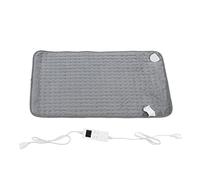 Almohadilla Térmica, Luz LED de 40 a 60 ℃ 6 Configuraciones de Calefacción Almohadilla Térmica Cálida Y Suave para la Espalda(gris)