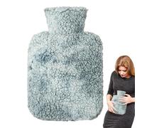 Almohadilla térmica para botella de agua, bolsa de agua caliente de 1000 ml, calentadores de manos reutilizables para invierno, botella de agua caliente pequeña de gran capacidad para compresas frías