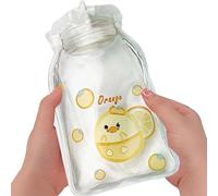 Almohadilla térmica para botella de agua, bolsa de agua caliente - Diseño de dibujos animados de botella de agua caliente de 160 ml,Calentador de manos de invierno, pequeña vejiga de agua caliente