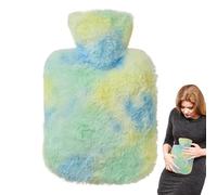 Almohadilla térmica para botella de agua,Botella térmica - Botella calentada con bolsa de agua tibia de 1000 ml | Calentadores de manos de invierno reutilizables, pequeña botella de agua caliente de g