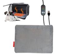 Almohadilla térmica para cachorros, con temperatura ajustable, 30 x 20 cm, almohadilla térmica para mascotas, calentador eléctrico para perros, cómodo y suave, para el hogar, granja, garaje, jaula