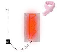 Almohadilla térmica para el cuello - Braga de cuello segura con carga USB | Cojín calefactado eléctrico | Ropa impermeable Chaleco Chaqueta Pad Calentador Calentador de cama Herramienta para bufandas