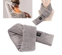 Almohadilla Térmica para el Cuello, Bufanda Térmica, Envoltura Térmica para el Cuello, Masaje Vibratorio, Calentador de Cuello Térmico, Almohadilla Térmica Eléctrica Inalámbrica, Soporte Térmico para
