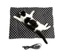 Almohadilla térmica para gatos, 5 V/2 A, 3 niveles, alimentada por USB | Tapete calentador eléctrico para cachorros, conejo, cachorro, gatito, jaula de invierno, sofá, balcón, jaula