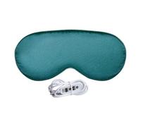 Almohadilla térmica para los ojos, 20 x 10 cm, parche de vapor para los ojos, tejido de seda, antifaz cálido con 3 niveles de calor para relajación, sueño, meditación, noche, bloqueo de luz, máscara