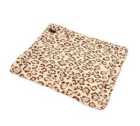 Almohadilla Térmica para Mascotas, Manta Eléctrica USB de 35x45 Cm para Mascotas Pequeñas y Cachorros, Estera Calentadora de Franela Plegable con Termostato, Calentador de Cama Interior para