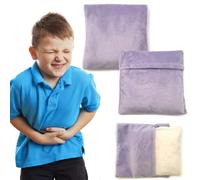 Almohadilla térmica para microondas, almohadilla térmica húmeda para aliviar el dolor, calambres, menstrual, tensión y estrés, envoltura de compresión térmica para cuello, espalda, hombros, abdomen,