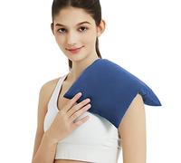 Almohadilla térmica para microondas con funda lavable, 8 x 12 pulgadas, almohadilla térmica multiusos para microondas para cuello y hombros, bolsa de frijol de calor húmedo para rodilla, músculos,