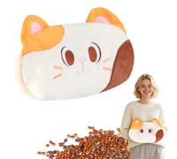 Almohadilla térmica para microondas multiuso, almohada de felpa de gato naranja, calentador de manos para microondas, vientre, espalda, regalo acogedor para mujeres y niñas, 9 x 13.3 pulgadas, 2.2