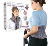 Almohadilla térmica para microondas para aliviar el dolor de espalda baja - Almohadilla térmica húmeda para cuello y hombros, calambres, almohadillas térmicas para microondas de 71 pulgadas, paquete