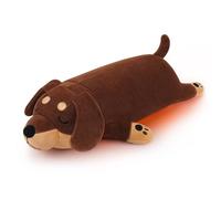 Almohadilla térmica ponderada para perros salchicha para microondas, almohadillas de calefacción de 1.75 libras para calambres y alivio del dolor menstrual para mujeres, almohadillas térmicas para