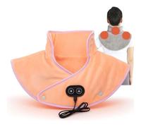 Almohadilla térmica portátil para Cuello y Hombros, Faja térmica para Cuello con alimentación USB para la Espalda, 3 Modos de Temperatura y 3 Modos de Masaje, Calentamiento rápido,Almohadilla té Pink