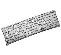 Almohadilla térmica rellena de maíz para microondas y paquete frío/funda lavable 100% algodón (pensamientos positivos, 5.25 pulgadas de ancho x 17.25 pulgadas de largo)