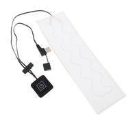Almohadilla Térmica USB para Bufanda, 5v/2a, Fibra de Carbono, Color Claro