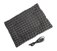 Almohadilla térmica USB para mascotas, felpa de 37 x 27 cm o 37 x 47 cm | Calentador con 3 ajustes | Tapete lavable para interiores y exteriores para gatos, perros pequeños y cachorros