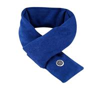 Almohadilla térmica y bufandas térmicas para mujeres y hombres, bufanda térmica suave con 3 niveles de calefacción, bufanda de calefacción USB con bufanda para el cuello, bufanda de invierno para mujeres, hombres y niños al aire libre (azul, talla única)