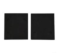 Almohadilla trasera de espuma para lijadora 2 piezas con 4 agujeros para recogida de polvo, alfombrilla de repuesto negra compatible con lijadora 4510, accesorios de 4.3 x 3.9 pulgadas