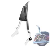Almohadilla trasera desmontable cromada para respaldo del pasajero, compatible con Harley Davidson Touring 1997-2008 Road King Electra Glide Street Glide FLHR FLHX FLHT FLTR [66.0 cm]