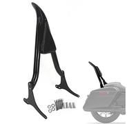 Almohadilla trasera negra para respaldo del pasajero compatible con Harley Davidson Touring 1997-2008 Road King Electra Glide Street Glide FLHR FLHX FLHT FLTR [26 pulgadas]