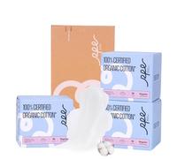 Almohadillas 100 % orgánicas para mujer, 54 unidades, almohadillas femeninas ultrafinas con alas, almohadillas de período sin perfume, almohadillas sanitarias de absorción regular, almohadillas de