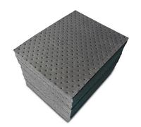 Almohadillas absorbentes de aceite, Compresas absorbentes universales de aceite, grises, de 4 mm de grosor, reutilizables, de polipropileno (rollo de 40 x 50 m o paquete de 100 unidades de 40 x 50 cm)