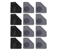 Almohadillas absorbentes de vibraciones para refrigeradores, diseño antideslizante que garantiza la estabilidad del aparato y reduce las perturbaciones de ruido (doble capa de 8 cm)