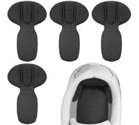 Almohadillas acolchadas para la parte posterior del talón, 4 piezas adhesivas de malla para botas, zapatos sueltos demasiado grandes, protectores de talón reutilizables para mujeres y hombres