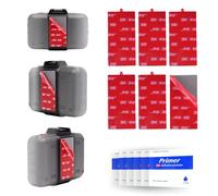 Almohadillas adhesivas 3M VHB de doble cara para tiras decorativas y señalización, 1.4 x 2.85 x 0.08 pulgadas, 6 piezas rectangulares grises. Cinta de espuma resistente, impermeable y resistente al