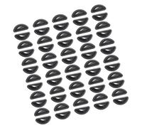 Almohadillas adhesivas de silicona para nariz, 30 pares, color negro, antideslizantes, accesorios para mayor comodidad