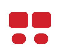 Almohadillas adhesivas delanteras y traseras VIOFO mejoradas en gris (dos piezas) para A229 Duo/A229Plus/A229PRO